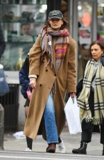 KATIE HOLMES Out Shopping on New Year