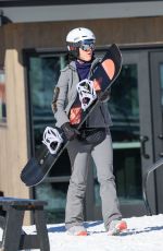 KATY PERRY Out Snowboarding in Aspen 01/06/2024