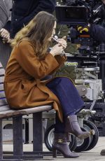 KEIRA KNIGHTLEY on the Set of Netflix Thriller Black Doves in London 01/07/2024