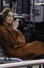 KEIRA KNIGHTLEY on the Set of Netflix Thriller Black Doves in London 01/07/2024