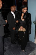 KELLY ROWLAND Arrives at The Fleur Room in West Hollywood 01/06/2024