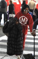 KELLY ROWLAND at LAX Airport in Los Angeles 01/10/2024