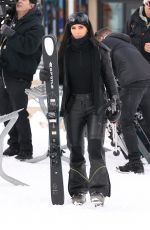 KENDALL JENNER and KIM and KHLOE KARDASHIAN at Buttermilk Mountain in Aspen 01/18/2024