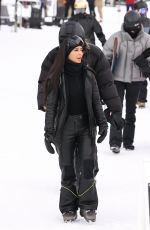 KENDALL JENNER and KIM and KHLOE KARDASHIAN at Buttermilk Mountain in Aspen 01/18/2024