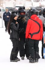 KENDALL JENNER and KIM and KHLOE KARDASHIAN at Buttermilk Mountain in Aspen 01/18/2024