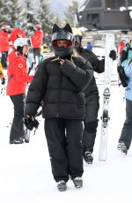 KENDALL JENNER and KIM and KHLOE KARDASHIAN at Buttermilk Mountain in Aspen 01/18/2024