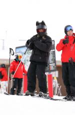 KENDALL JENNER and KIM and KHLOE KARDASHIAN at Buttermilk Mountain in Aspen 01/18/2024
