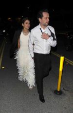 KERI RUSSELL Leaves Golden Globes Afterparty at Spago Restaurant in Beverly Hills 01/07/2024