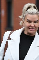 KERRY KATONA Leaves Pall Mall Medical Centre in Merseyside 01/20/2024