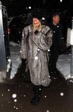 KHLOE KARDASHIAN Arrives for Dinner in Aspen 01/18/2024