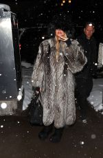 KHLOE KARDASHIAN Arrives for Dinner in Aspen 01/18/2024