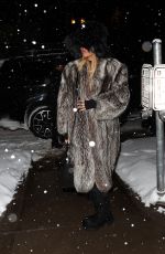 KHLOE KARDASHIAN Arrives for Dinner in Aspen 01/18/2024
