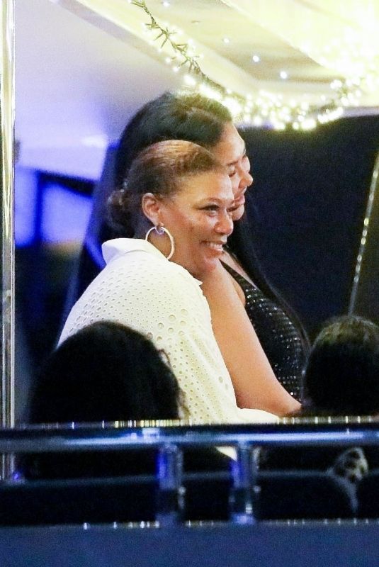 KIMORA LEE SIMMONS and QUENN LATIFAH at a New Yer’s Eve Party on a Yacht in St. Barts 12/31/2023