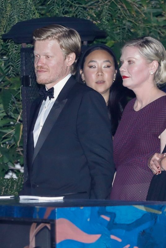 KIRSTEN DUNST Arrives at HBO MAX Emmy’s After-party at San Vicente Bungalows in West Hollywood 01/15/2024