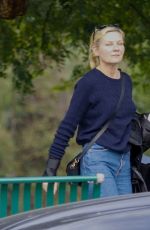 KIRSTEN DUNST Out with Family at a Park in Studio City 01/30/2024