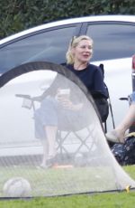 KIRSTEN DUNST Out with Family at a Park in Studio City 01/30/2024
