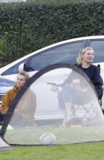 KIRSTEN DUNST Out with Family at a Park in Studio City 01/30/2024