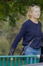 KIRSTEN DUNST Out with Family at a Park in Studio City 01/30/2024