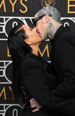 KOURTNEY KARDASHIAN and Travis Barker at 75th Primetime Emmy Awards in Los Angeles 01/15/2024