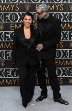 KOURTNEY KARDASHIAN and Travis Barker at 75th Primetime Emmy Awards in Los Angeles 01/15/2024