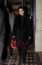 KRIS JENNER and Corey Gamble ona a Dinner Date at Costes in Paris 01/23/2024