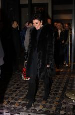 KRIS JENNER and Corey Gamble ona a Dinner Date at Costes in Paris 01/23/2024