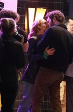 KRISTEN BELL and Adam Brody on the Set of Untitled Erin Foster Netflix Comedy Series in Los Angeles 01/30/2024