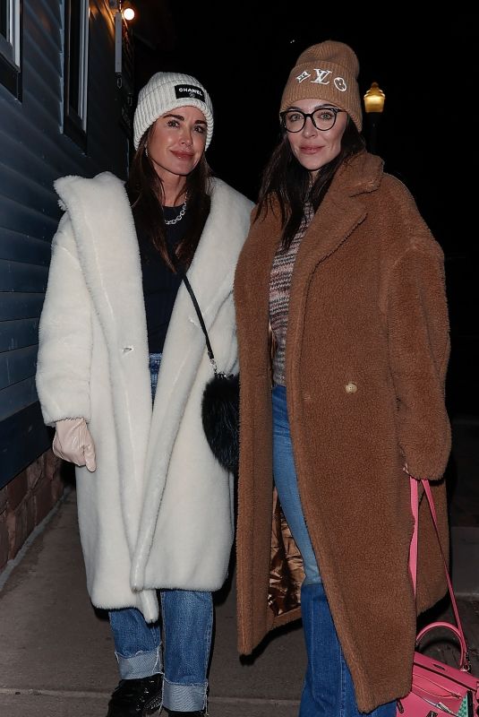 KYLE RICHARDS and FARRAH ALDJUFRIE at New Year’s Day Dinner at Matsuhisa in Aspen 01/01/2024