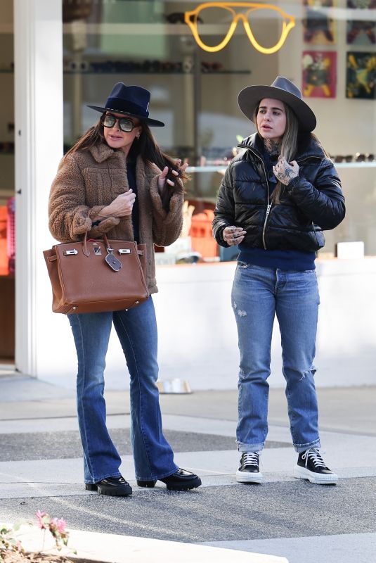 KYLE RICHARDS, MORGAN WADE and KATHY RICHARDSON at La Scala in Los Angeles 01/05/2024