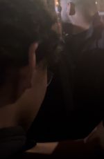 KYLIE JENNER Signs Autographs for Fans at Siena Restaurant in Paris 01/23/2024