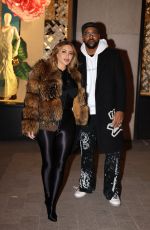 LARSA PIPPEN and Marcus Jordan Night Out in Paris 01/20/2024