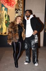 LARSA PIPPEN and Marcus Jordan Night Out in Paris 01/20/2024
