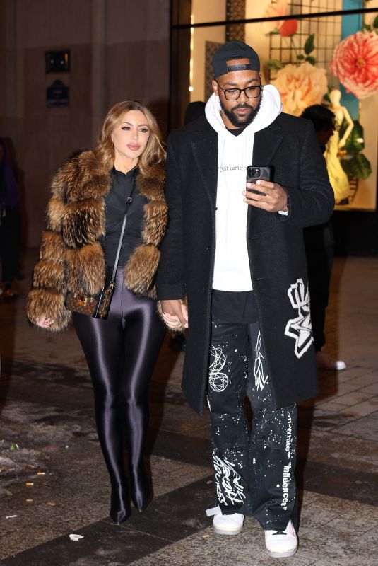 LARSA PIPPEN and Marcus Jordan Night Out in Paris 01/20/2024