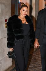 LARSA PIPPEN and Marcus Jordan on a Dinner Date at Costes Restaurant in Paris 01/22/2024