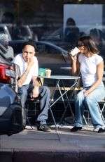 LAURA HARRIER and Sam Jarou Out for Coffee in Los Feliz 01/28/2024