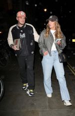 LAURA JAYNE VAUGHAN and JJ Slater Arrives at Chiltern Firehouse in London 01/12/2024