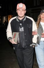 LAURA JAYNE VAUGHAN and JJ Slater Arrives at Chiltern Firehouse in London 01/12/2024
