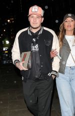 LAURA JAYNE VAUGHAN and JJ Slater Arrives at Chiltern Firehouse in London 01/12/2024