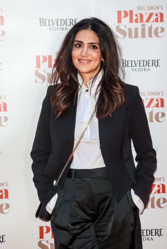 LEILA FARZAD at Plaza Suite Play Gala Performance at Savoy Theatre in London 01/28/2024