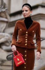 LEONIE HANNE Arrives at Schiaparelli Spring/Summer 2024 Show in Paris 01/22/2024