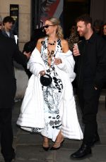 LEONIE HANNE Leaves Jean Paul Gaultier Show at Haute Couture SS24 Week in Paris 01/24/2024
