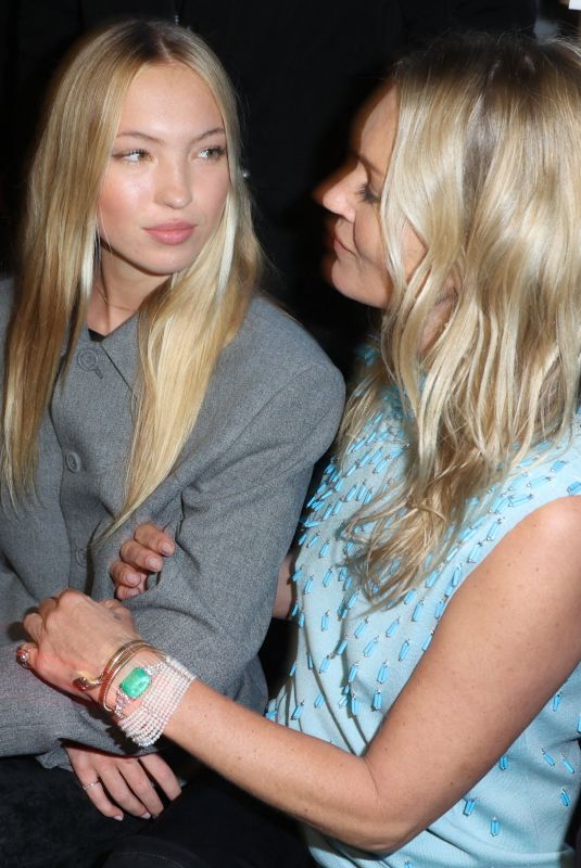 LILA GRACE and KATE MOSS at Dior Fashion Show at Paris Menswear Fall/Winter 2024-2025 in Paris 01/19/2024