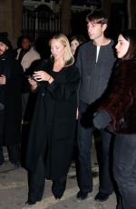 LILA GRACE MOSS Leaves Dior Event at Paris Fashion Week 01/19/2024