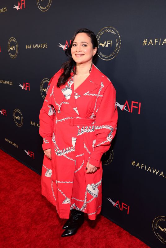 LILY GLADSTONE at 2023 AFI Awards Luncheon at Four Seasons Hotel in Los Angeles 01/12/2024