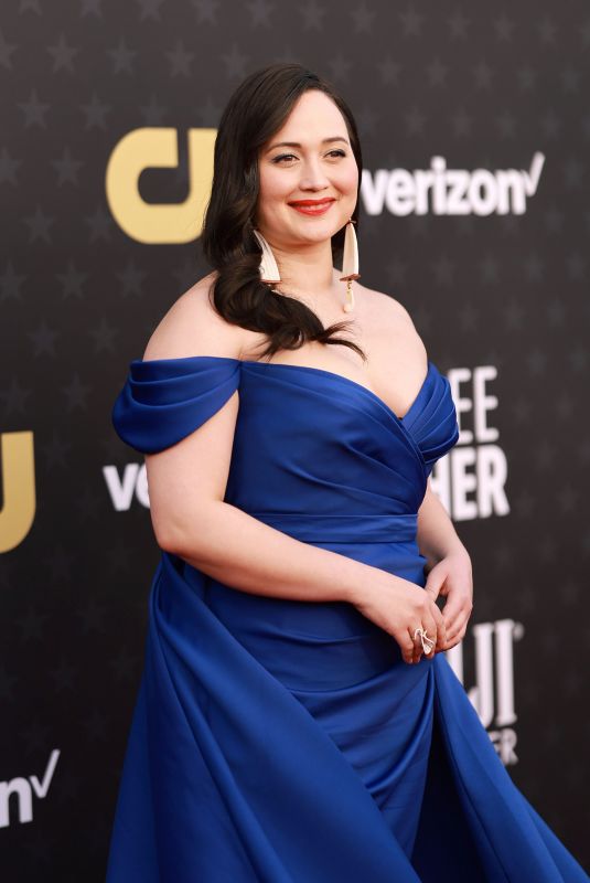 LILY GLADSTONE at 2024 Critics Choice Awards in Santa Monica 01/14/2024