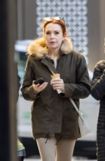 LINDSAY LOHAN Out with Her Family in Alpharetta 01/29/2024