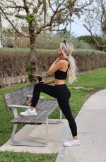 LISA OPIE and VICTORIA LARSON Workout at a Park in Miami 01/27/2024