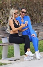 LISA OPIE and VICTORIA LARSON Workout at a Park in Miami 01/27/2024