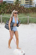 LISA OPIE in Bikini at a Beach in Miami 01/08/2024