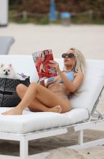 LISA OPIE in Bikini at a Beach in Miami 01/08/2024